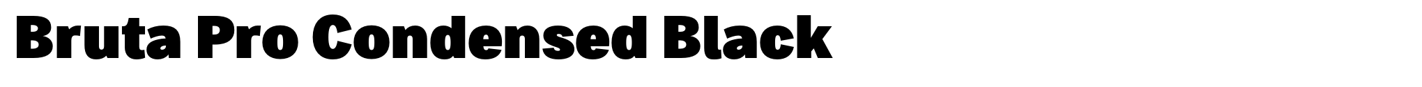 Bruta Pro Condensed Black image